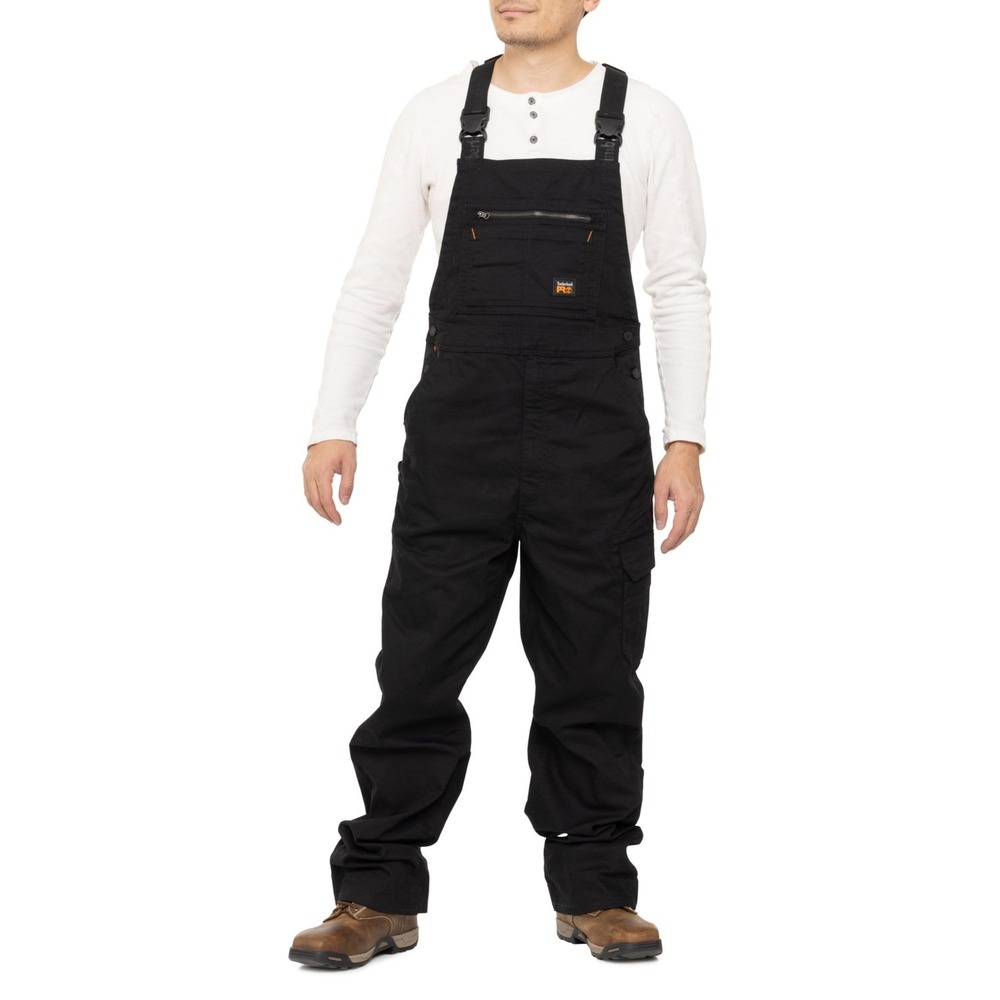 Timberland PRO Men's Ironhide Flex Bib Overalls Size XL (45X30")‎ Black Workwear - Picture 2 of 12